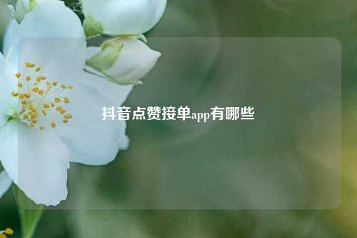 抖音点赞接单app有哪些  第1张